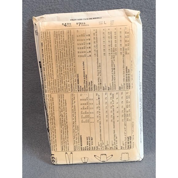 Simplicity 7851 Womens Casual Wear Sewing Pattern L 12/14/16 - Picture 2 of 2